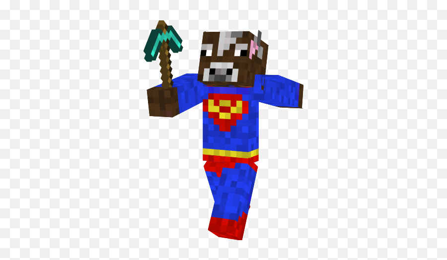 Super Cow - Supercow Skin Png,Minecraft Cow Png