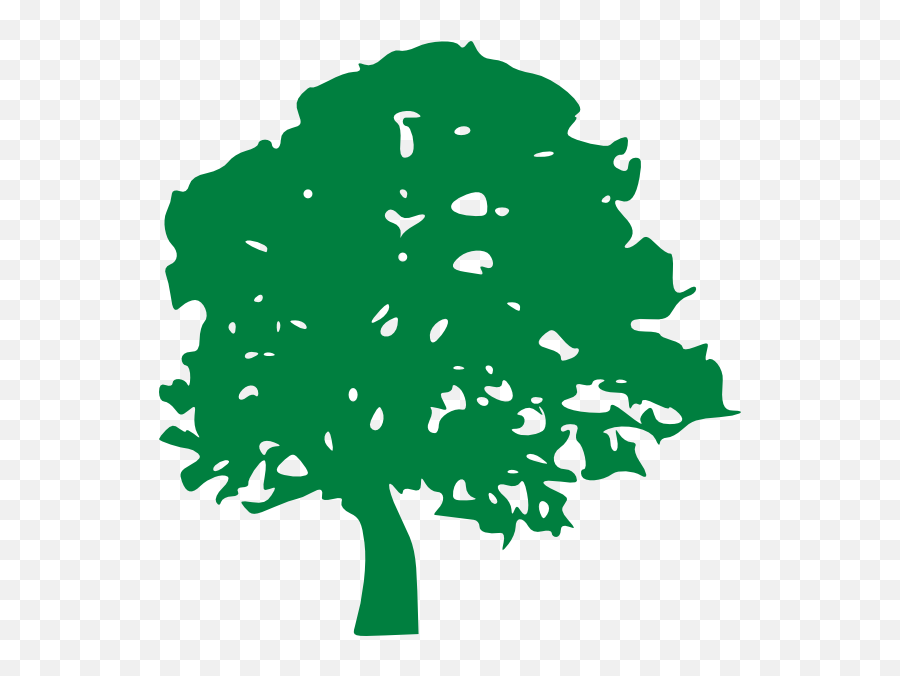 Green Tree Clip Art - Vector Clip Art Online Green Tree Silhouette Png,Green Tree Png