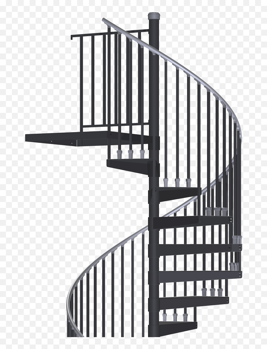 Indoor Stair Kits - Checker Plate Steel Spiral Staircase Png,Stair Png