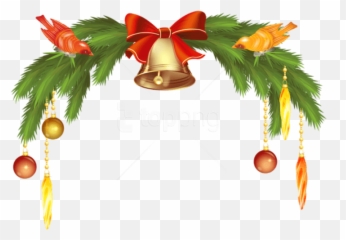 Download Free Png Christmas Bells With Pine Branch - And