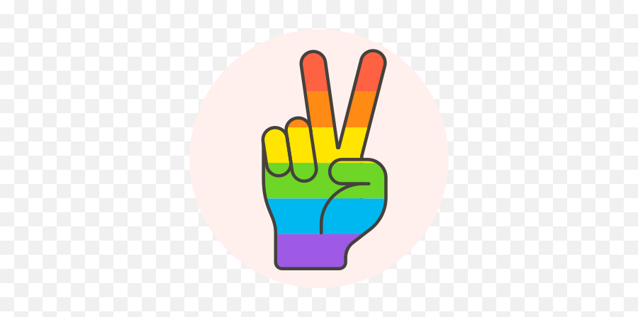 Flag Hand Lgbtq Peace Free Icon Of Lgbt Illustrations - Lgbt Peace Png,Lgbt Png