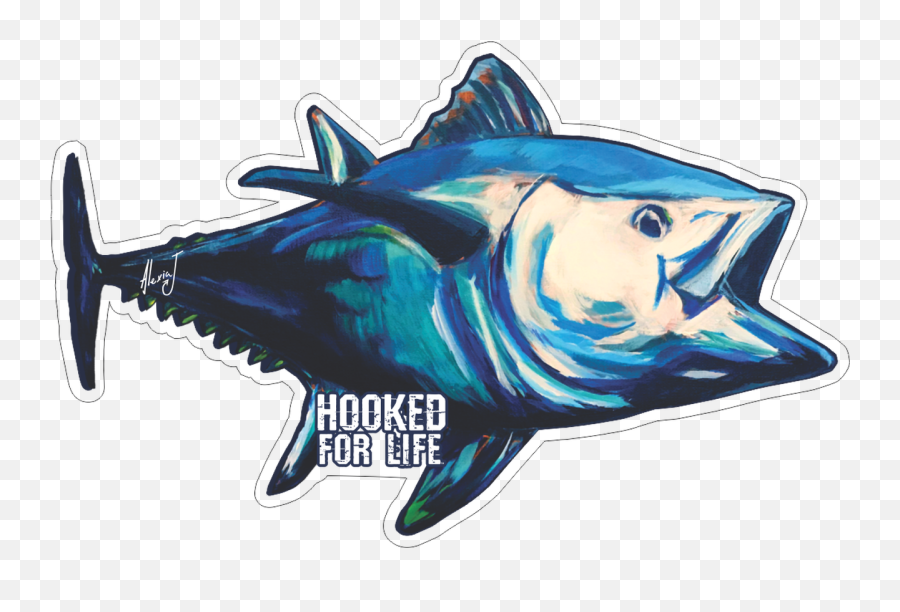 Tuna Fish Png - Bluefin Tuna Decal Great White Shark Atlantic Bluefin Tuna,Great White Shark Png