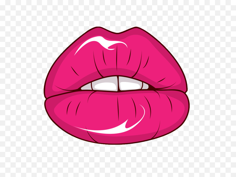 Cartoon Lips Shiny Transparent Png - Cartoon Lips Transparent Background,Labios Png