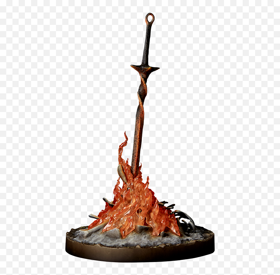 Download Hd Bonfire Light - Up Statue Dark Souls Iii Bonfire Dark Souls Bonfire Statue Png,Souls Png