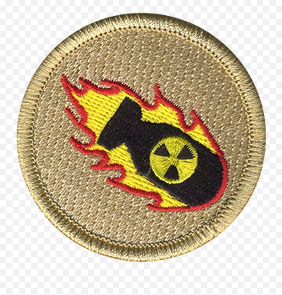 Flaming Nuke Patrol Patch - Emblem Png,Nuke Png