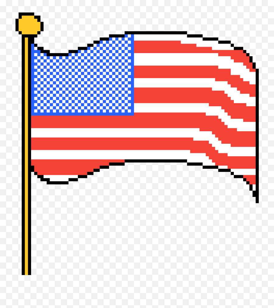 Download Pixilart American Flag Mcleod Png 5sos Logo - 8 Bit Japanese Flag,American Flag Transparent Background