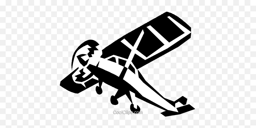 Single Engine Plane Royalty Free Vector Clip Art - Monomotor Png,Biplane Png