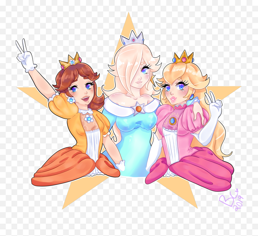 Princess Peach Rosalina And Daisy Mario 2 - Fictional Character Png,Princess Peach Png