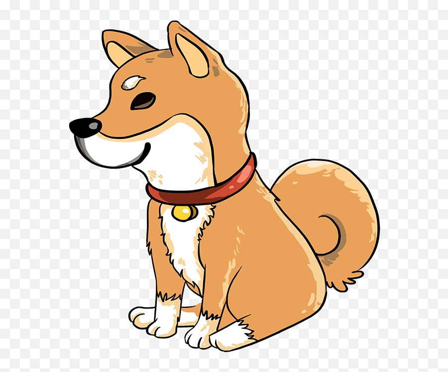 How To Draw A Shiba Inu - Really Easy Drawing Tutorial Draw A Shiba Inu Png,Shiba Inu Png
