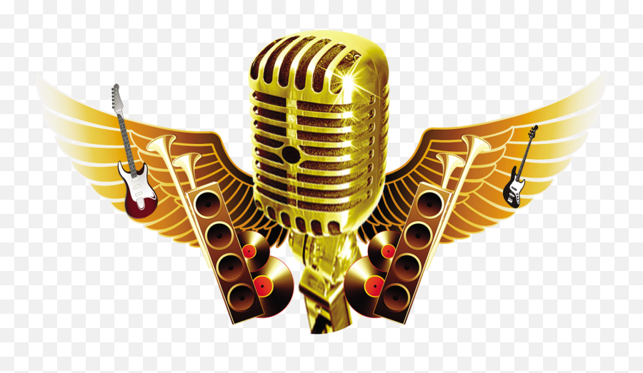 Music And Dreams Transprent Png Gold Microphone