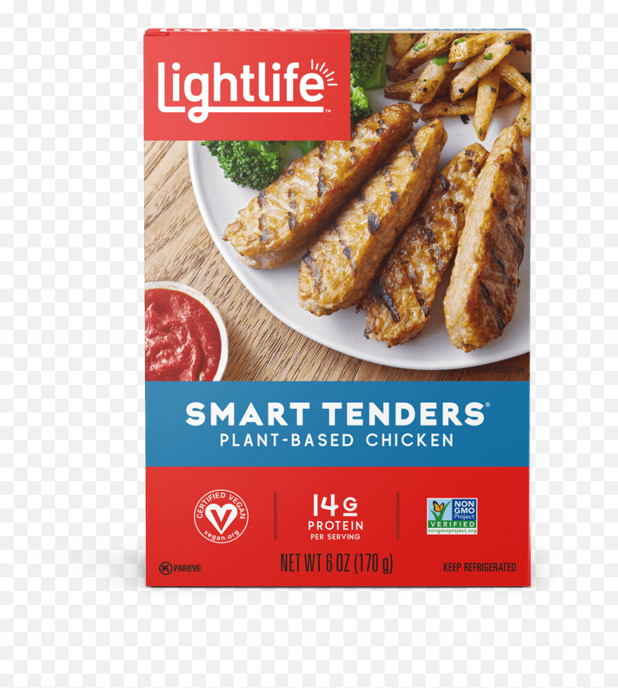 Smart Tenders Plant - Based Chicken Lightlife Plant Based Chicken Strips Png,Chicken Tenders Png