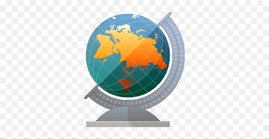 Globe Icon - World Map Full Size Png Download Seekpng Vertical,Globe Icon Png