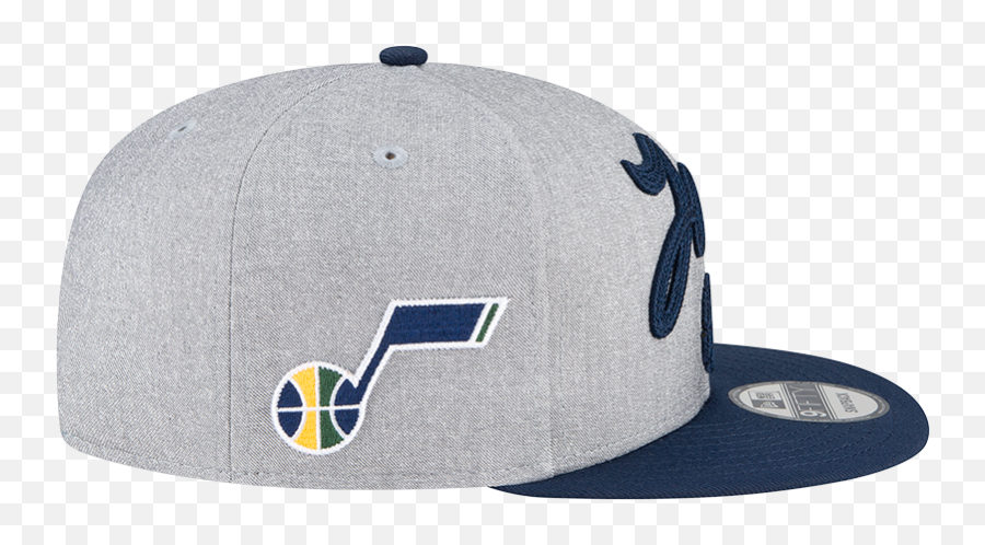 Utah Jazz Nba 9fifty Draft Snapback Heather Grey Navy U2013 More - For Baseball Png,Utah Jazz Logo Png