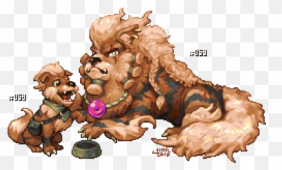 Growlithe Lv - Curly png