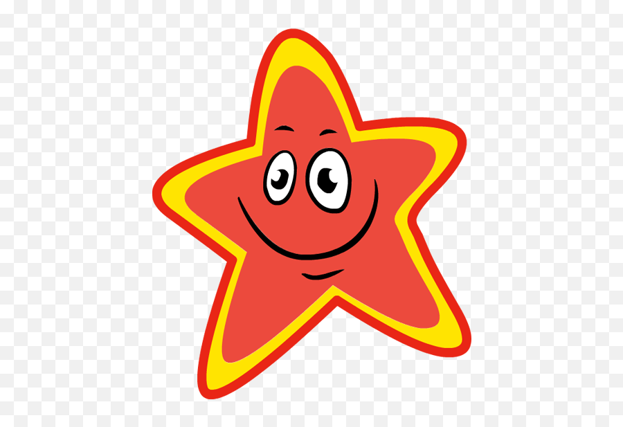 Download Smile Clipart Red - Happy Red Star Clip Art Png Png Red Transparent Background Star,Red Star Transparent Background