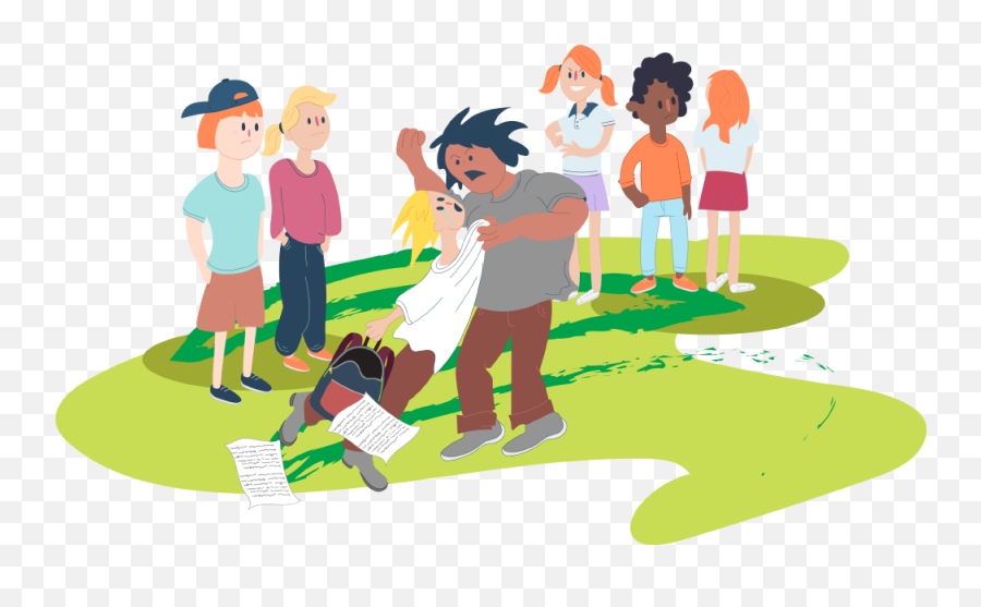 Library Of Kids Physically Standing Up For Parent Picture - Bullying In Schools Cartoon Png,Parent Png