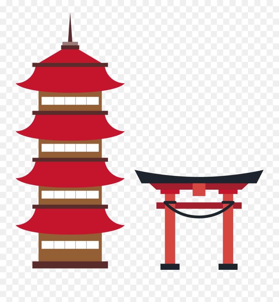 Japan Shinto Shrine Template Icon - Japanese Template Png Japan Temple Png,Minecraft Icon Template