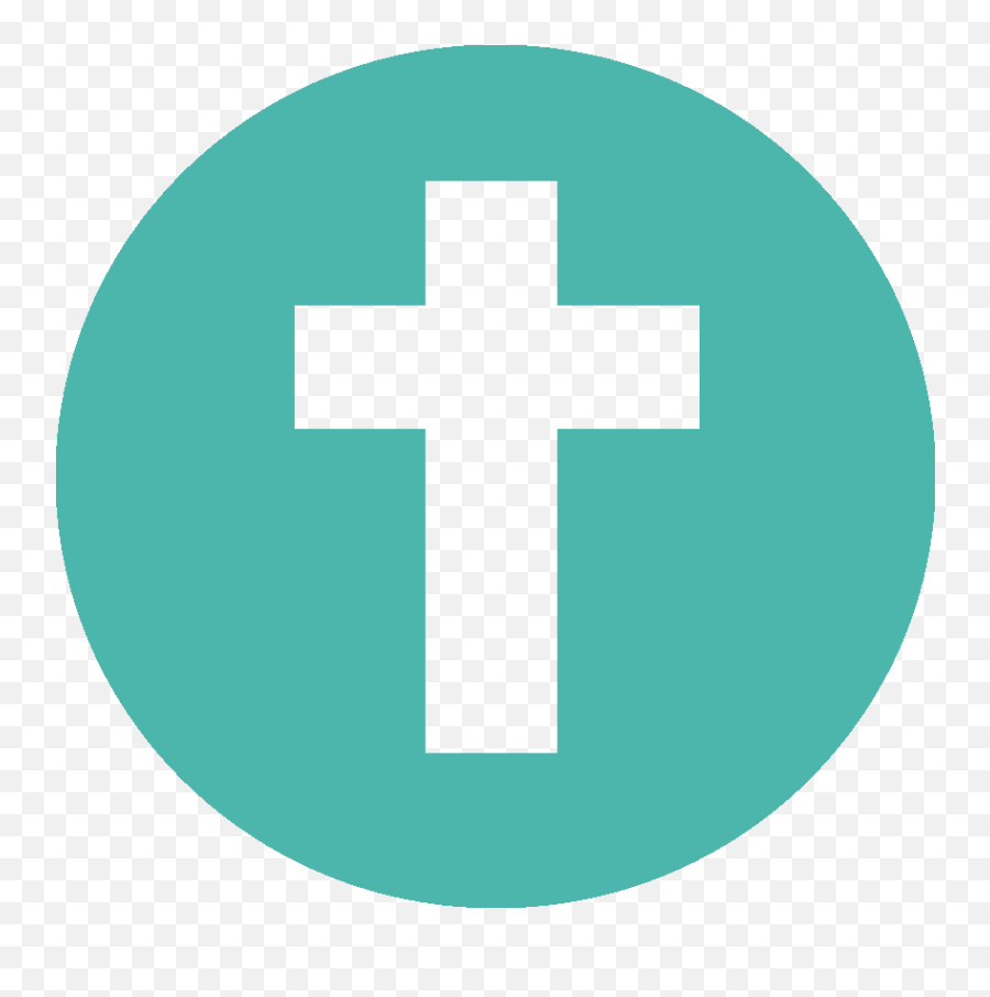 Teal Cross Icon Large Christ Church Manchester Png Jesus