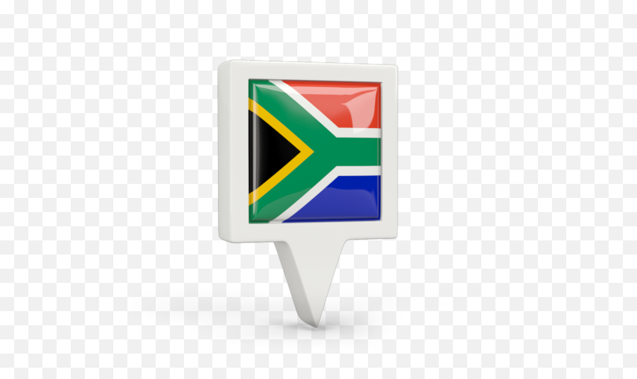 Square Pin Icon Illustration Of Flag South Africa - Vertical Png,Africa Icon Png