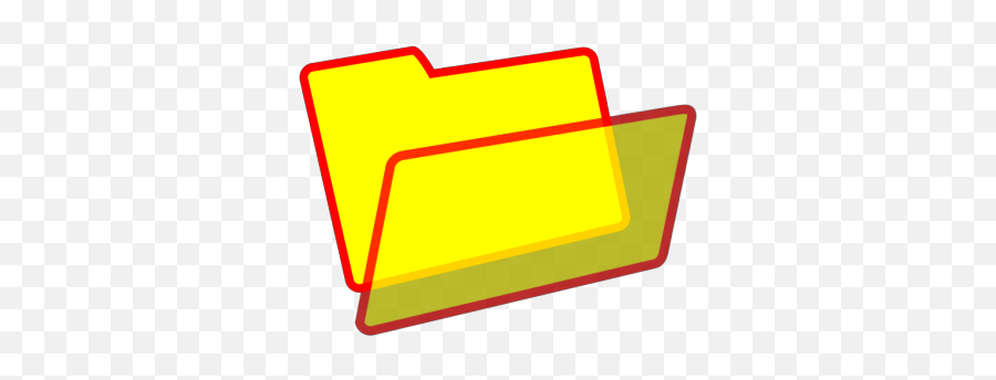 Red Yellow Folder Icon Png Svg Clip Art For Web - Download Horizontal,Red File Icon
