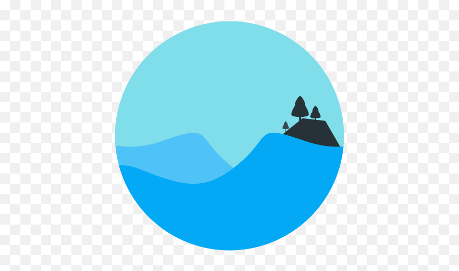 Nature Landscape Island Environment Free Icon - Icon Sea Land Icon Png,Environment Icon Png