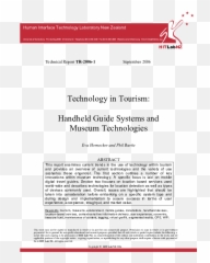 Pdf Technology In Tourism Handheld Guide Systems - Document png