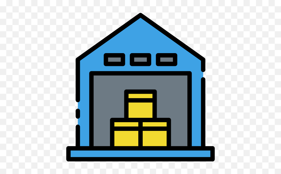 Warehouse - Free Buildings Icons Cadastral Value Png,Free Color Icon
