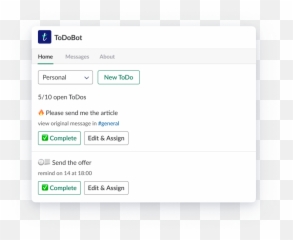 Todobot U2013 Working With Todos Setting Reminders Png