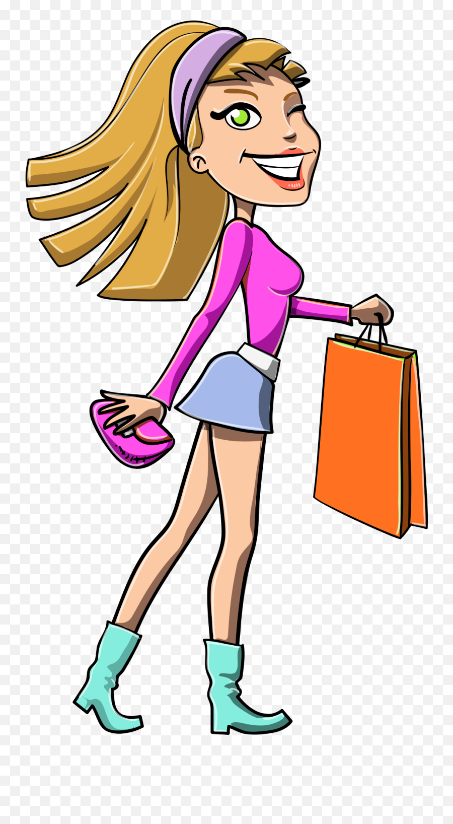 Girl Shopping Vector Png Transparent Image - Pngpix Transparent Girl Shopping Png,Shopping Transparent