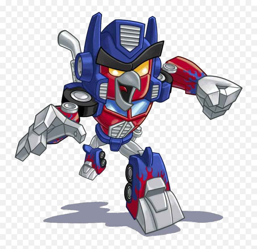 Optimus Prime Red Running Transpa Png - Angry Birds Transformers Red,Running Emoji Png