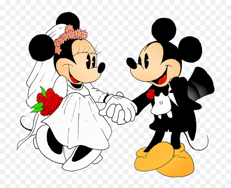 Today1580781500 Mickey Minnie Wedding Clipart Here - Mickey And Minnie Mouse Wedding Png,Mickey And Minnie Png