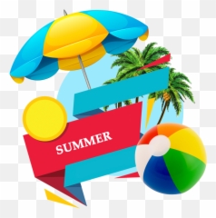 Summer Vector Transparent Png Clipart - Background