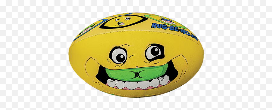 Picture Of Fun Rug Be Moji Rugby Ball - Rugby Emoji Full Cartoon Png,Rugby Ball Png