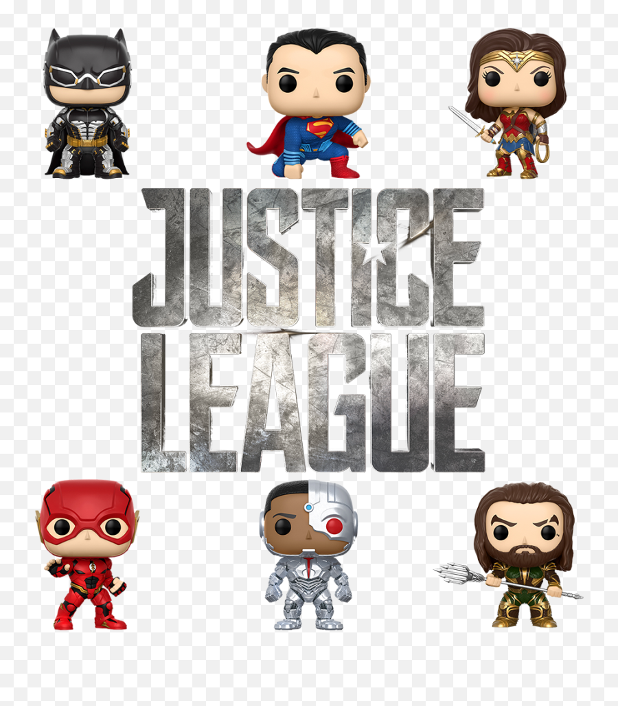 Pop Heroes Set Justice League Movie - Cartoon Png,Justice League Png