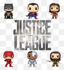 Pop Heroes Set Justice League Movie - Cartoon Png,Justice League Png