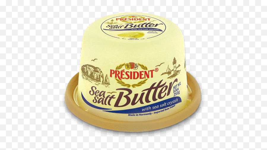 President Sea Salt Butter Président Cheese - President Salted Butter France Png,Butter Transparent