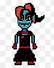 Party Undyne - Undyne Pixelated Png,Undyne Png