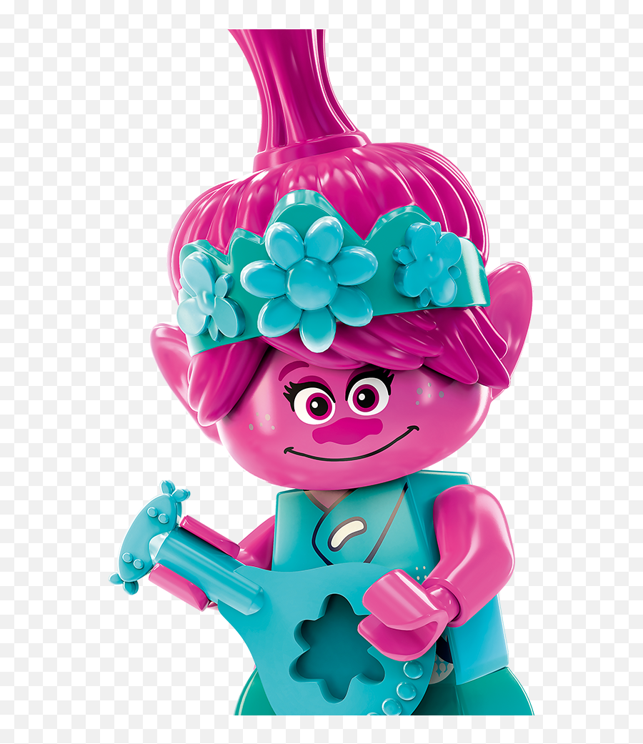 Queen Poppy - Lego Trolls World Tour Minifigures Png,Trolls Poppy Png