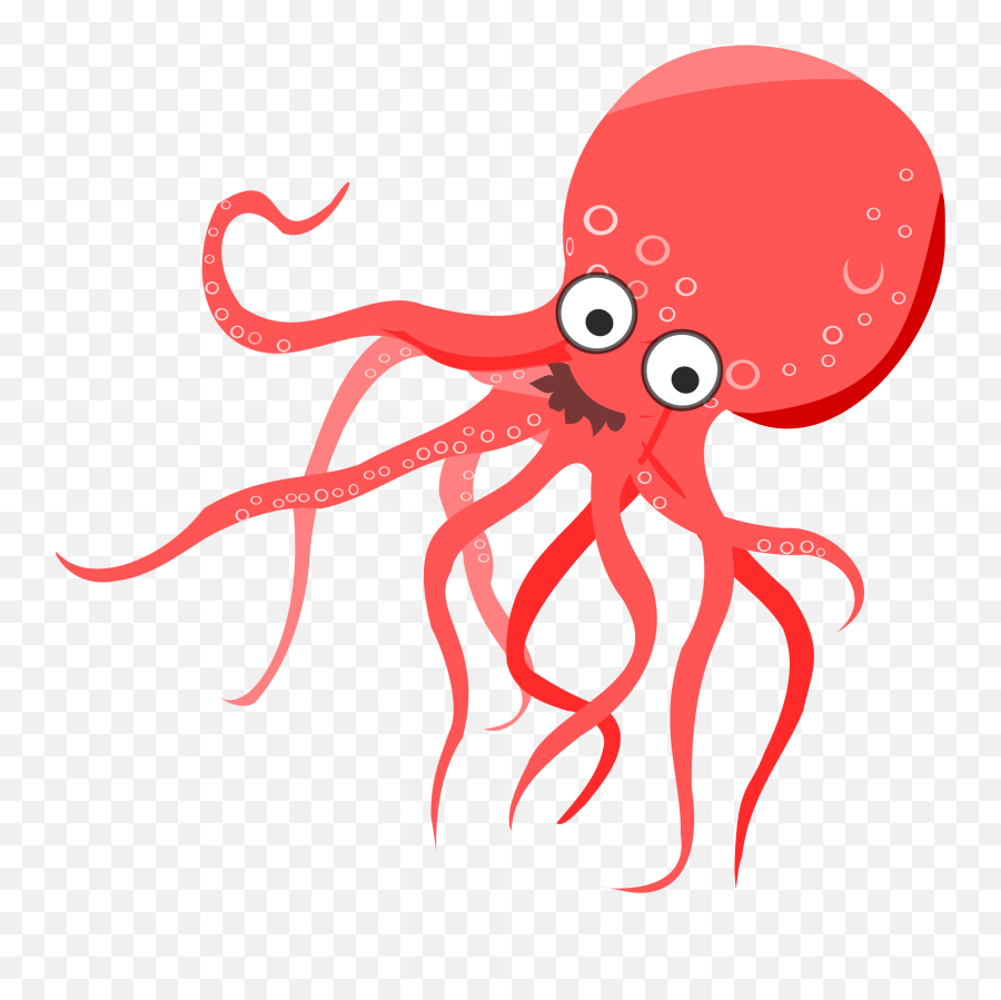 Octopus Cartoon Transparent Png - Clipart Octopus,Octopus Png
