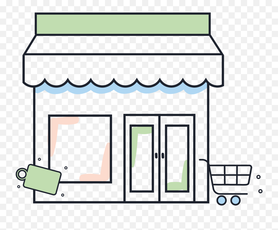 Illustration Of A Retail Store Clipart - Retail Store Retailer Icon Png,Retail Png