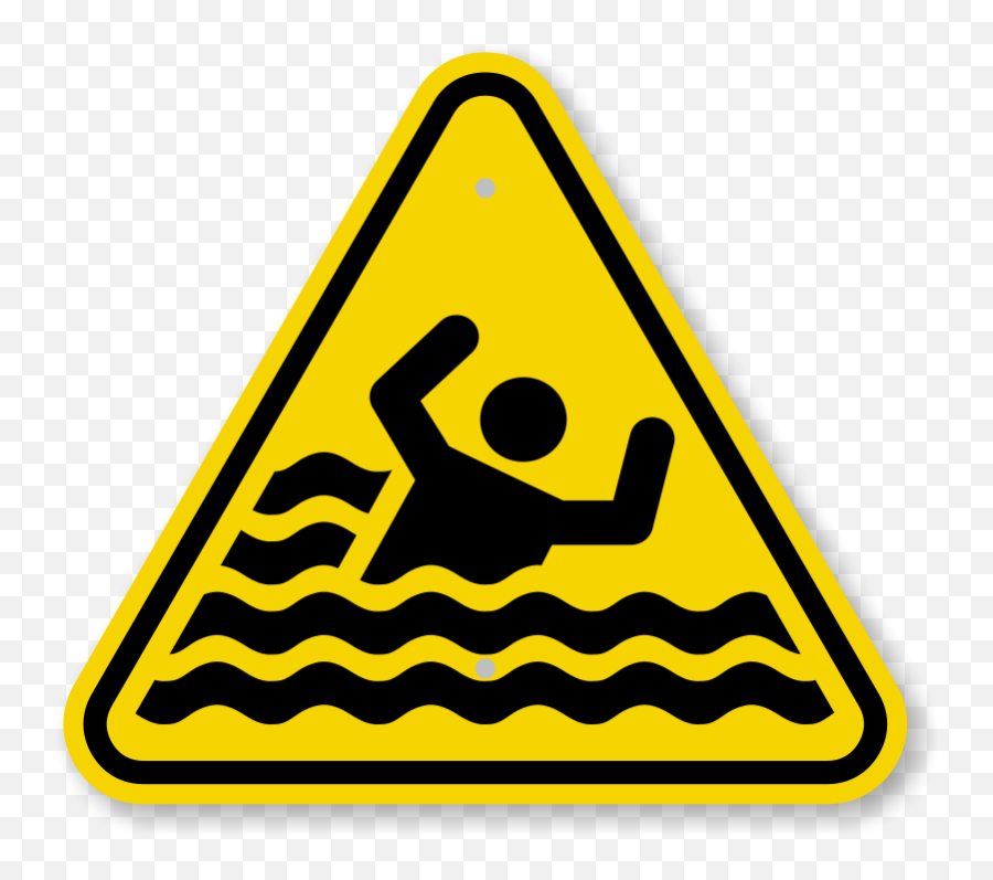 Iso - Risk Of Drowning Sign Png,Warning Symbol Png