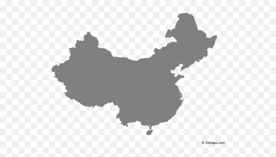 Vector Maps Of China - China Map Vector Png,China Png