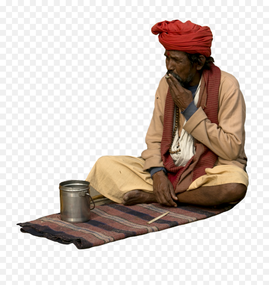 Saadhu Indian Cutout Humans - Sitting Indian People Png,Png Indians