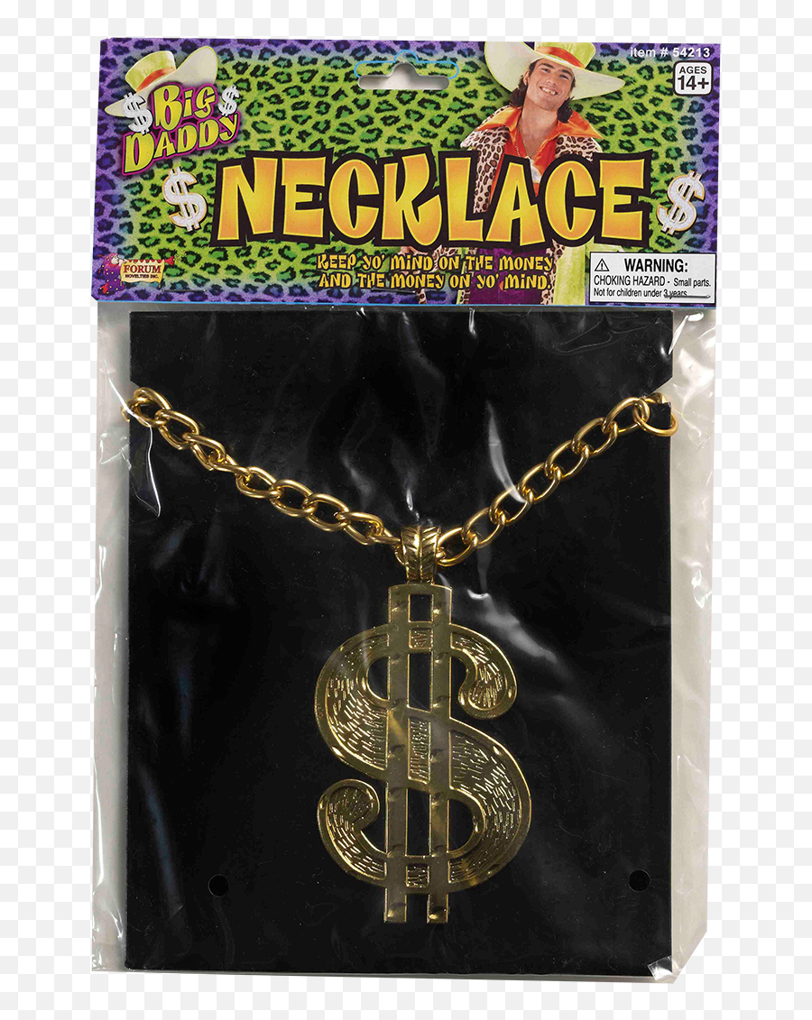Gold Dollar Sign Medallion - Chain Png,Gold Dollar Sign Png
