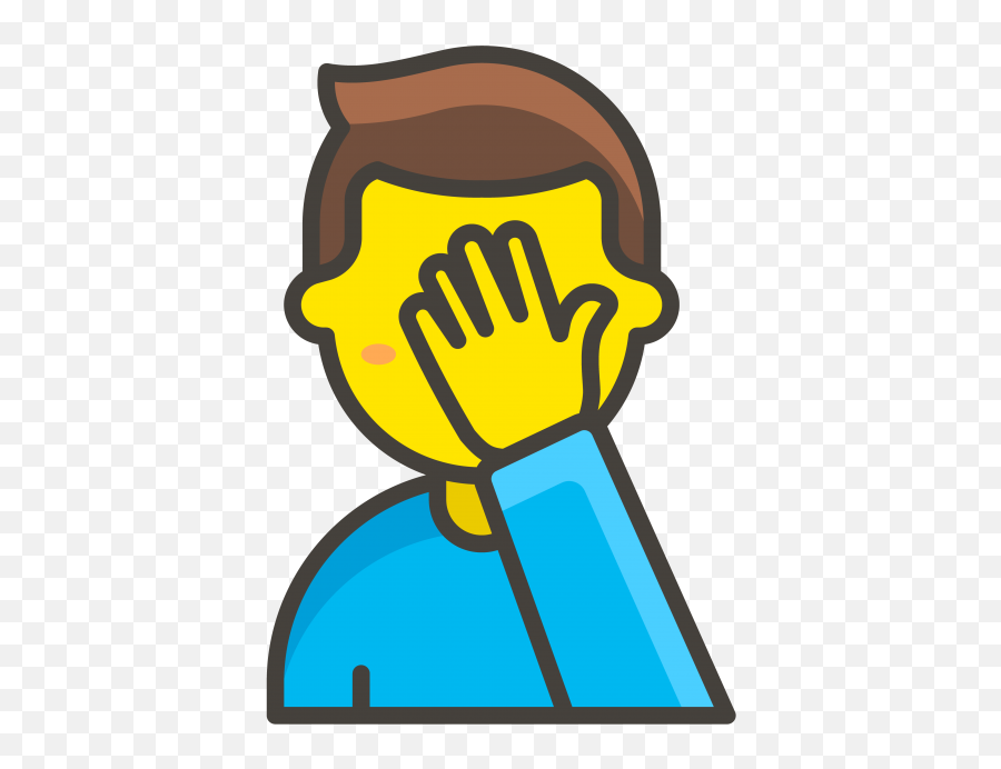 Man Symbol Png - Man Facepalming Emoji Painter Emoji Men Face Palm Emoji,Facepalm Emoji Png