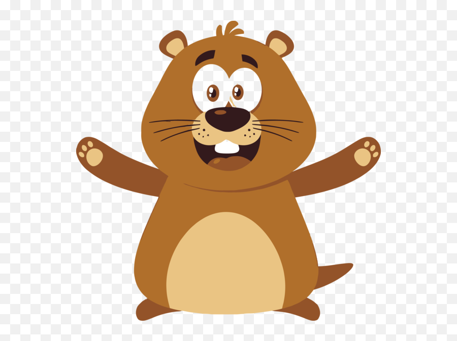 Download Groundhog Day Cartoon Beaver For Ball Drop Hq Png - Groundhog Cartoon,Beaver Png