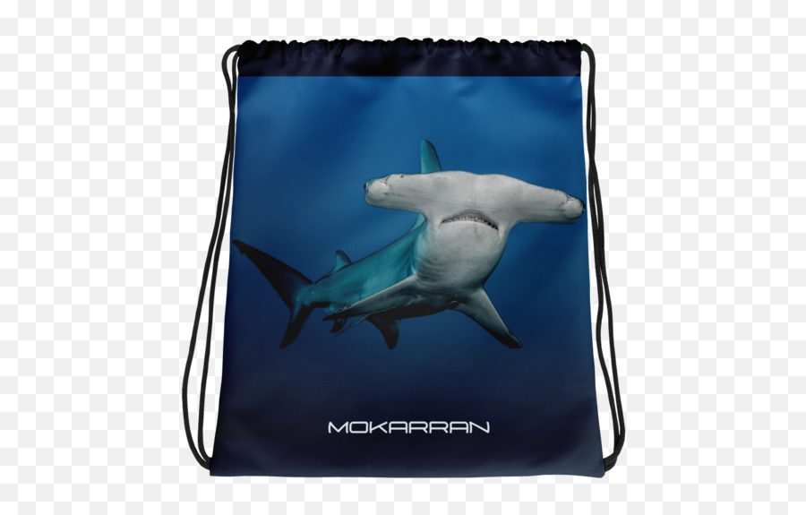 Tamata Hammerhead Shark Cord Bag U2013 Mokarran - Drawstring Png,Hammerhead Shark Png