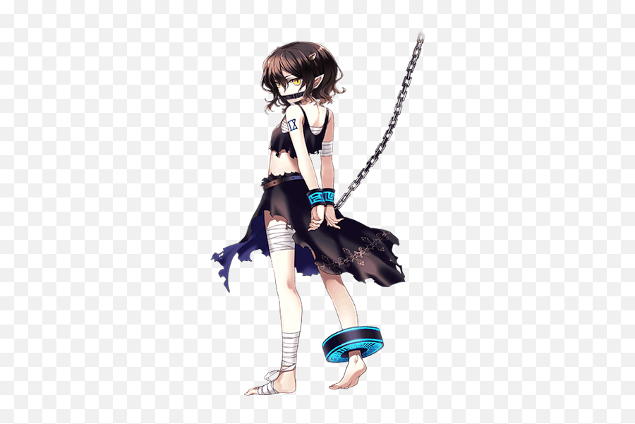 Download Hd Enra Transparent - Anime Girl With Shackle Shackle Anime Girl In Chains Png,Transparent Anime Girl