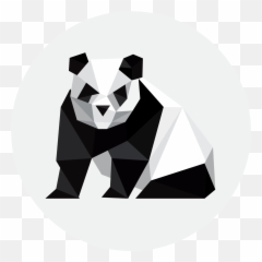 Panda Logo Png - Panda Geometric 3093473 Vippng Logo Png Transparent