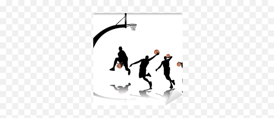 Basketball Silhouettes Wall Mural U2022 Pixers We Live To Change - Player Png,Basketball Silhouette Png